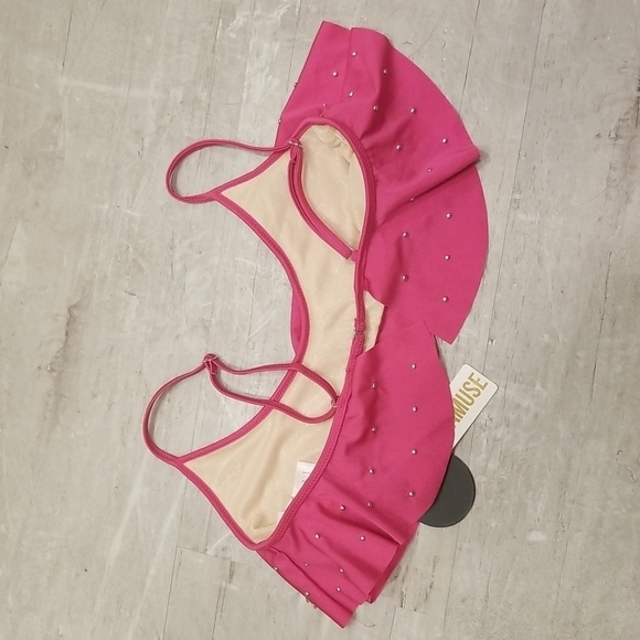 💕AMUSE SOCIETY💕 Bikini ~ Presley Stud Top + Eliza Stud Skimpy Bottom Small NWT - Picture 8 of 15